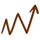 Icone d'un graphique qui monte